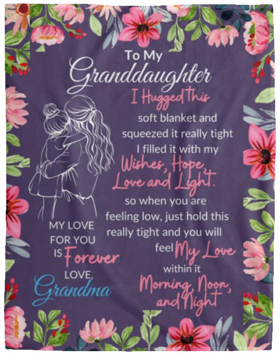 To My Daughter Granddaughter blanket, Family Throw Blanket, Blankets For Girl, Blanket For Gift, Christmas Blanket