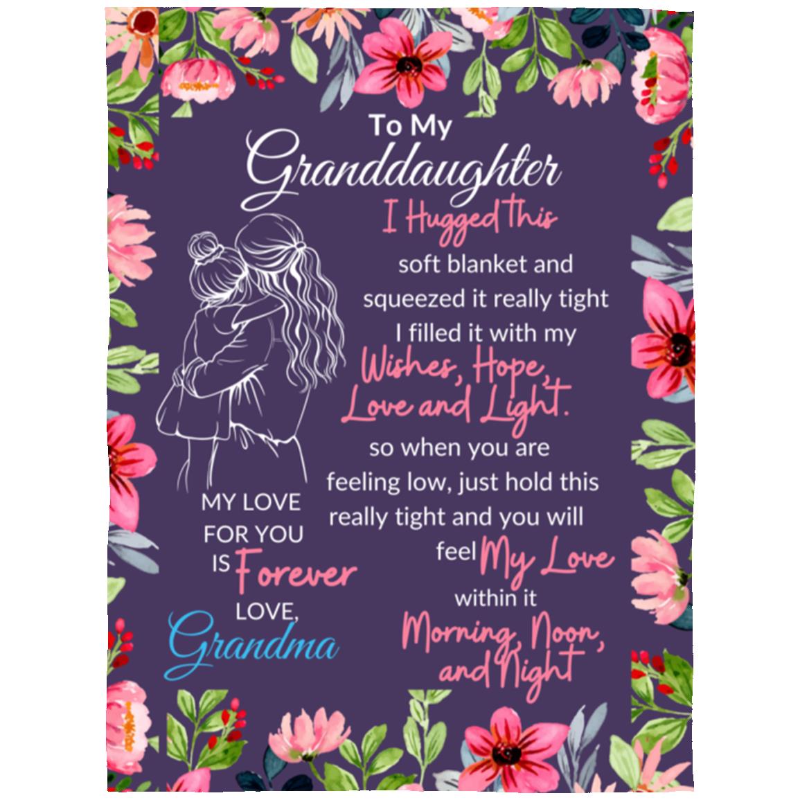 To My Daughter Granddaughter blanket, Family Throw Blanket, Blankets For Girl, Blanket For Gift, Christmas Blanket