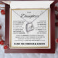 TO MY DAUGHTER FOREVER LOVE NECKLACE WITH MESSAGE CARD