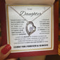 TO MY DAUGHTER FOREVER LOVE NECKLACE WITH MESSAGE CARD