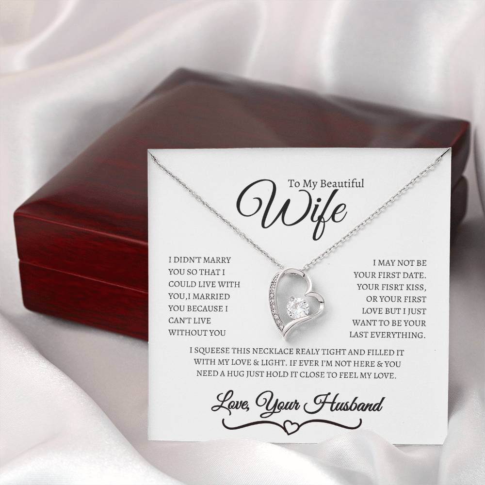 BEAUTIFUL AND ELEGANT FOREVER LOVE NECKLACE FOR WIFE, SOULMATE, SPOUSE!!