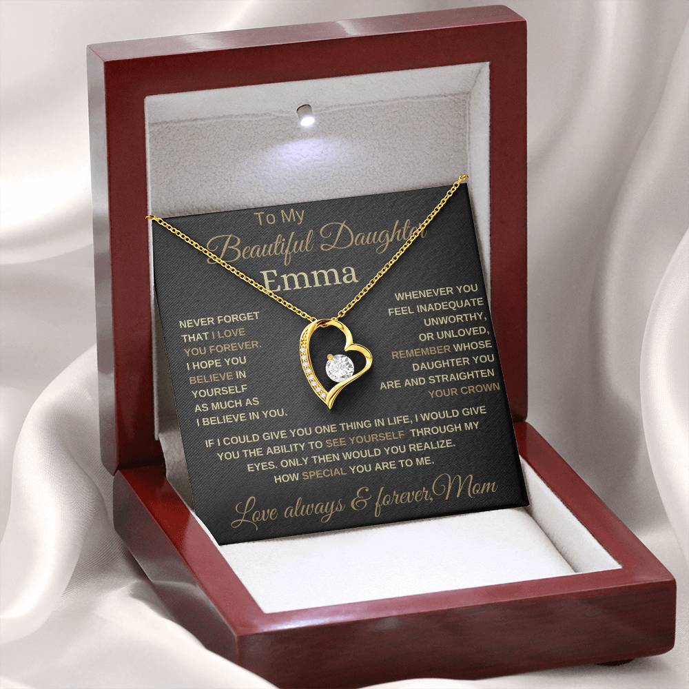 Beautiful to my soulmate forever love necklace