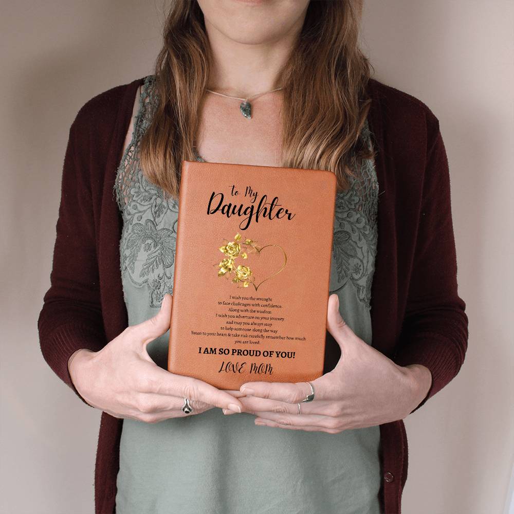 BEAUTIFUL ELEGANT VEGAN LEATHER JOURNAL THAT SAYS IT ALL FOR YOUR GRADUATES, GRADUATION, DAUGTHER AND SON LEAVEING SCHOOL