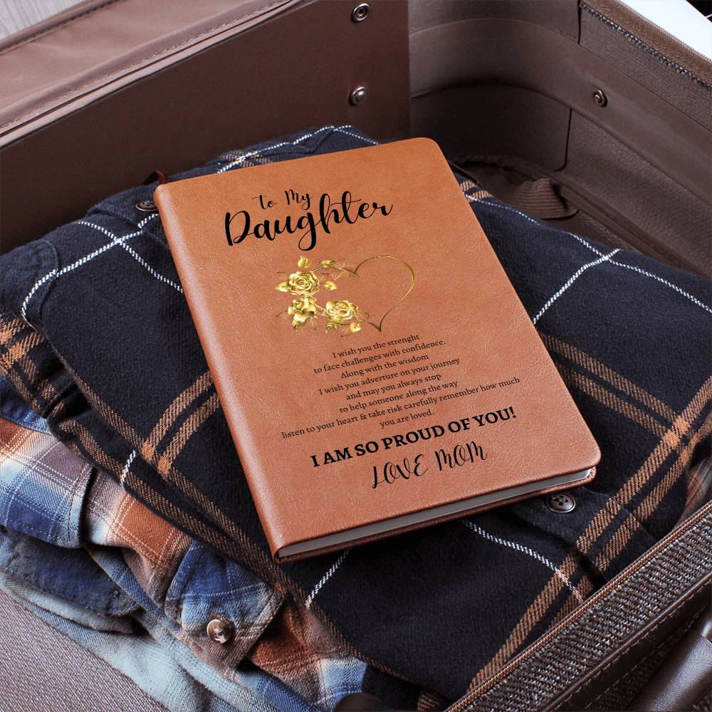 BEAUTIFUL ELEGANT VEGAN LEATHER JOURNAL THAT SAYS IT ALL FOR YOUR GRADUATES, GRADUATION, DAUGTHER AND SON LEAVEING SCHOOL