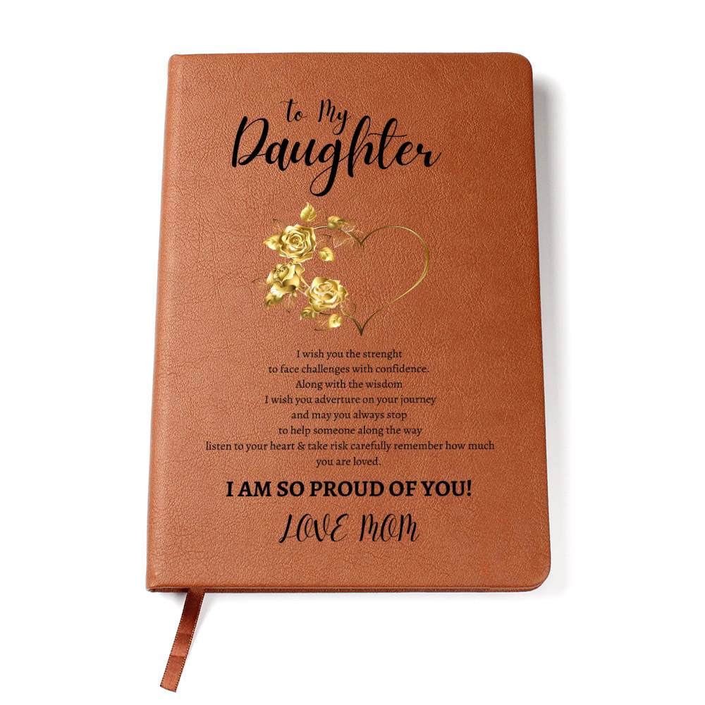 BEAUTIFUL ELEGANT VEGAN LEATHER JOURNAL THAT SAYS IT ALL FOR YOUR GRADUATES, GRADUATION, DAUGTHER AND SON LEAVEING SCHOOL