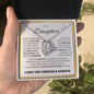 TO MY DAUGHTER FOREVER LOVE NECKLACE WITH MESSAGE CARD