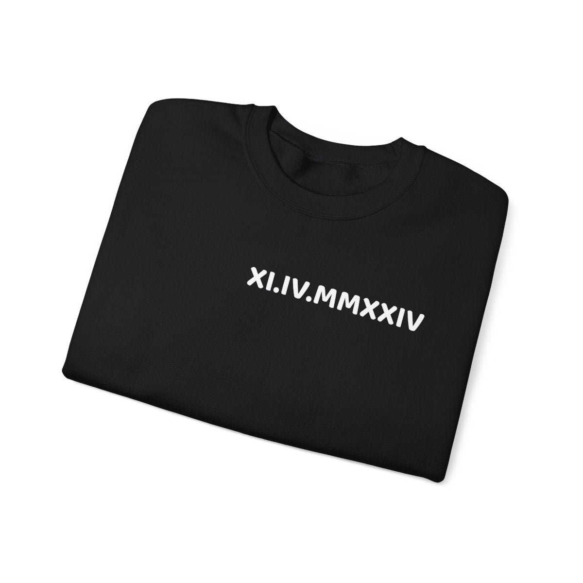 Personalized Roman Numeral Sweatshirt, Couples initials on Sleeve - Engagements, Anniversary gift