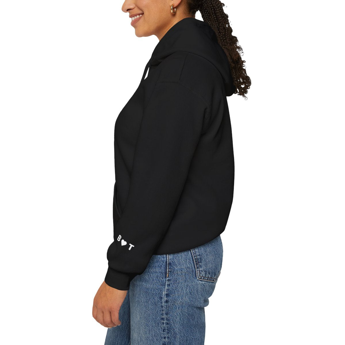 Personalized Roman Numeral Hoodie, couples initials on Sleeve - Engagements, Anniversary gift