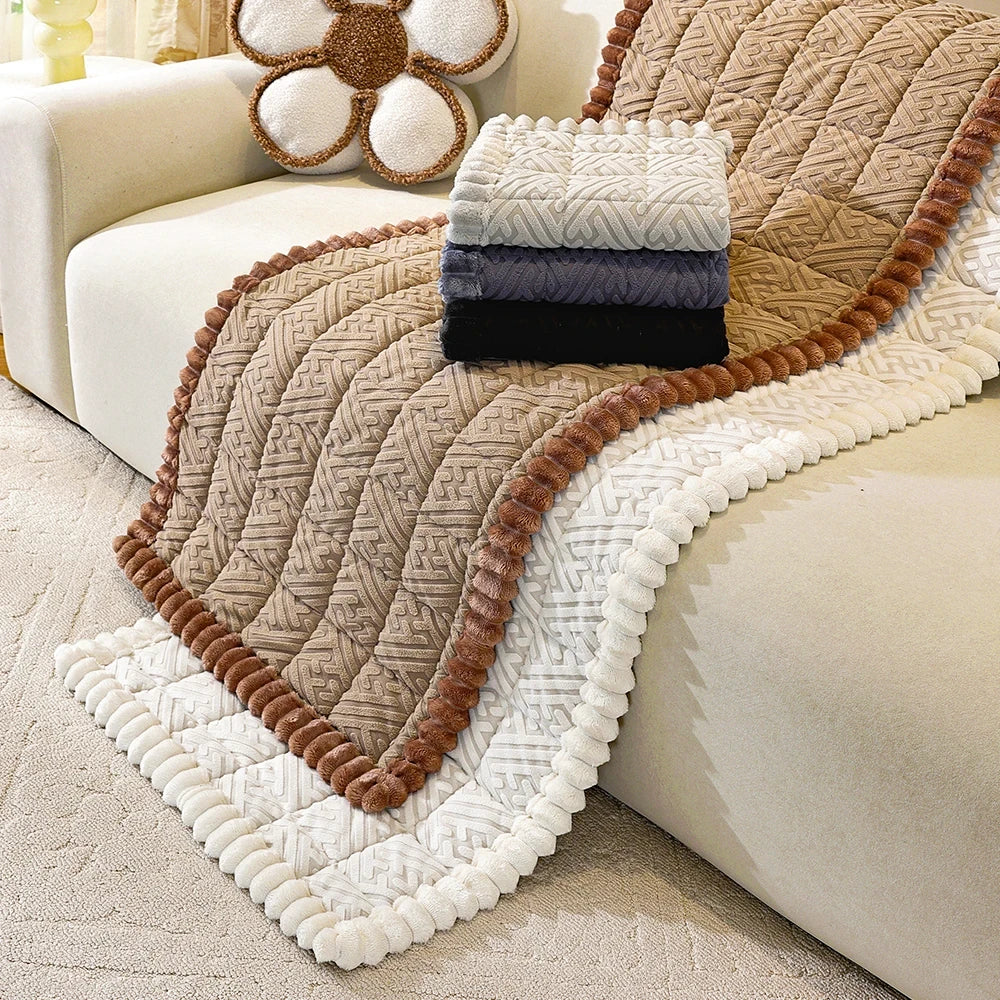 Anti-Slip Knit Sofa Cover