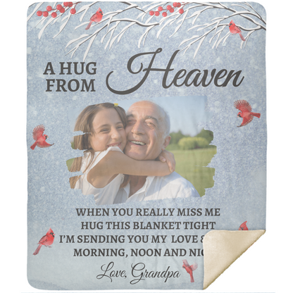 Personalized Memorial Blanket, Remembrance Gift, In Memory Of Photo