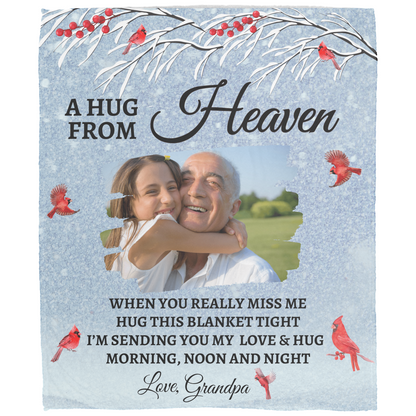 Personalized Memorial Blanket, Remembrance Gift, In Memory Of Photo