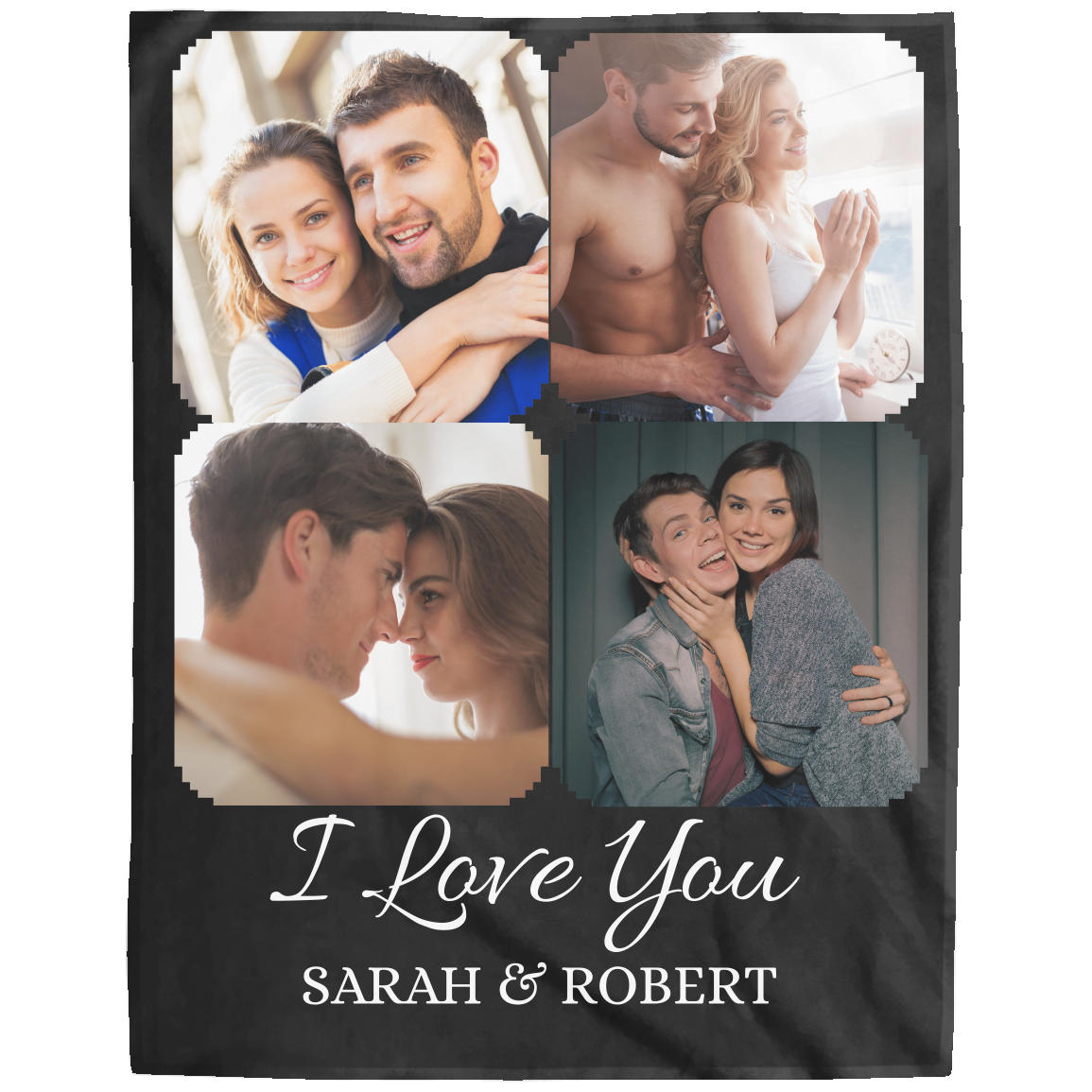 CUSTOM PERSONALIZED COUPLES BLANKET, CHRISTMAS I LOVE YOU GIFT 🥰