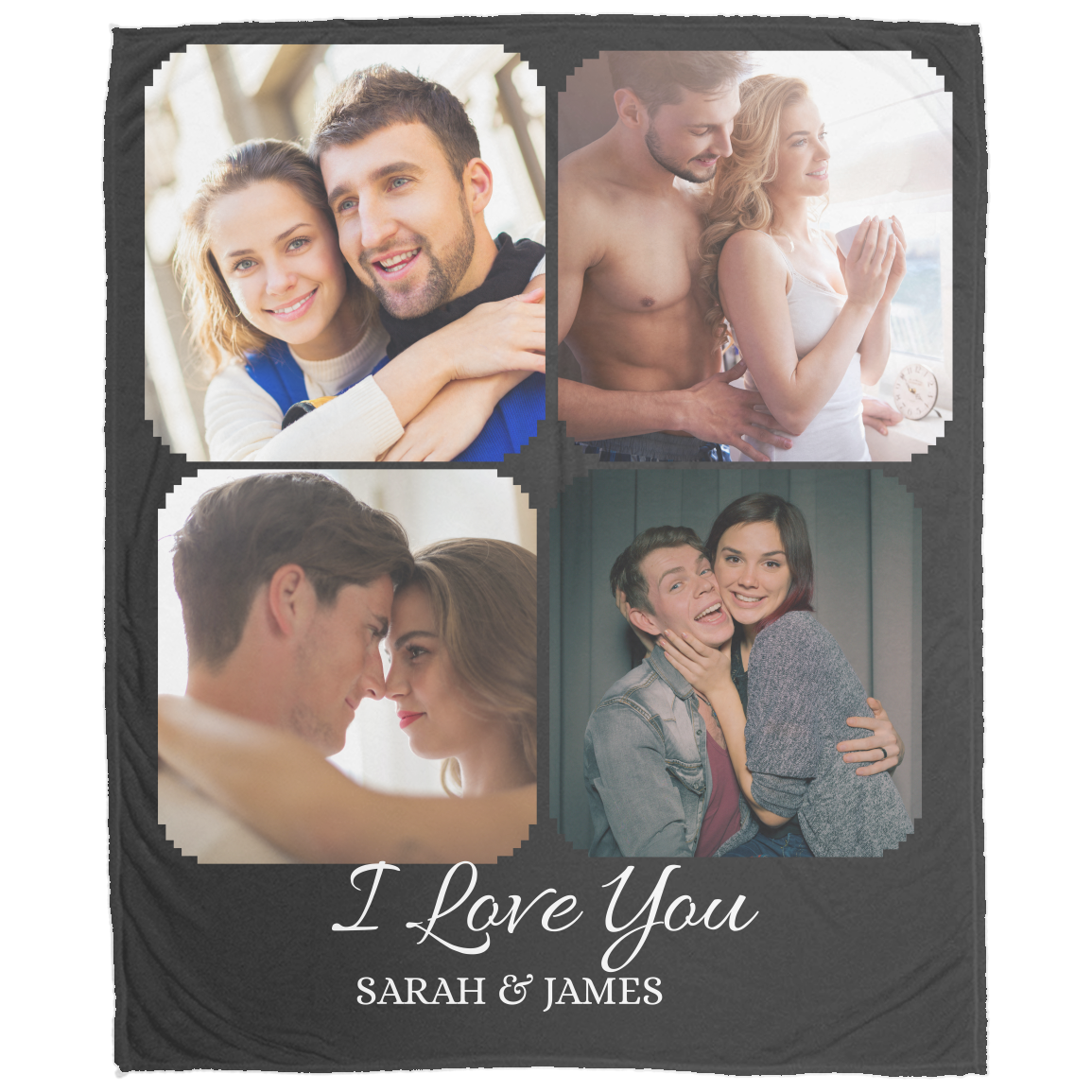 CUSTOM PERSONALIZED COUPLES BLANKET, CHRISTMAS I LOVE YOU GIFT 🥰