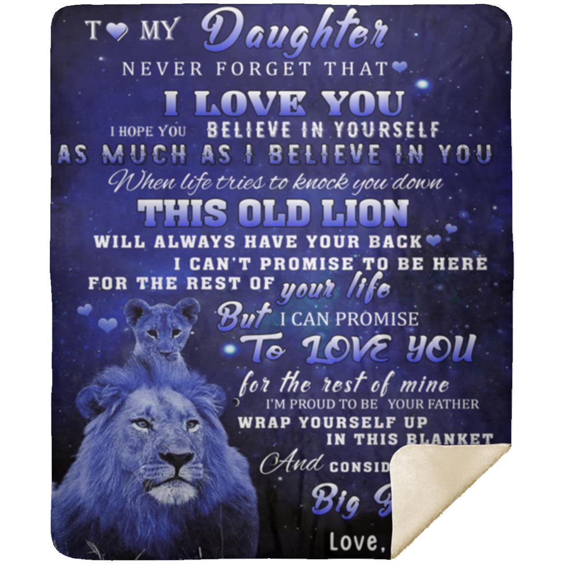 TO MY DAUGHTER LUXURY BLANKET, CHRISTMAS GIFT, BIRTHDAY GIFT, I LOVE YOU GIFT