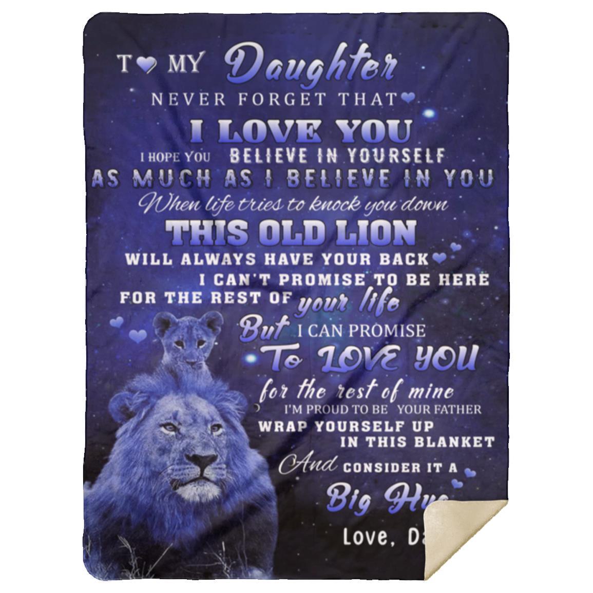 TO MY DAUGHTER LUXURY BLANKET, CHRISTMAS GIFT, BIRTHDAY GIFT, I LOVE YOU GIFT