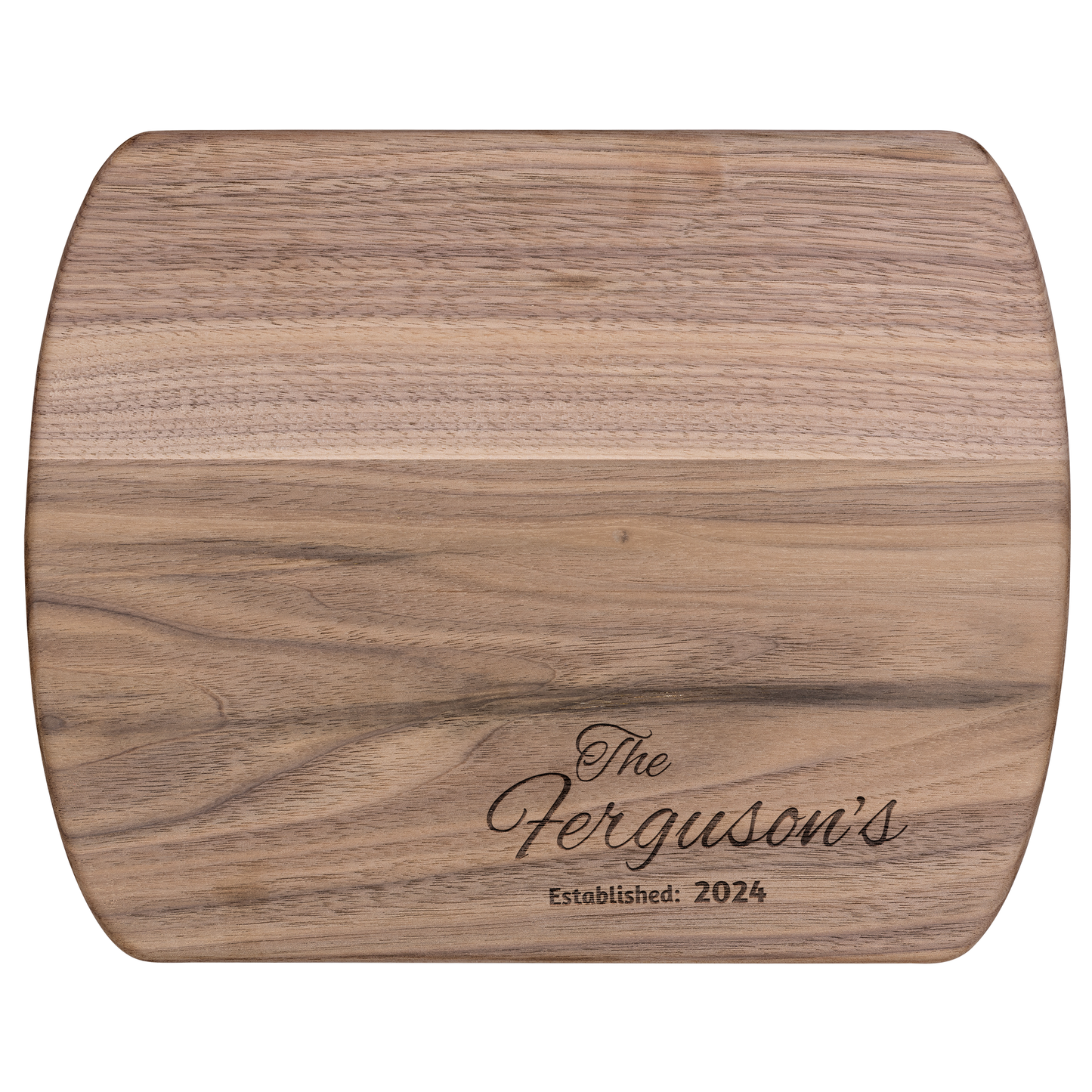 Personalized Cutting Board Wedding Gift, Bamboo Charcuterie Board, Unique Valentines Day Gift, Bridal Shower, Engraved Engagement Present, Personalized Hardwood Oval Cutting board