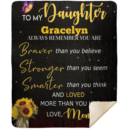 Personalized To My Daughter Blanket