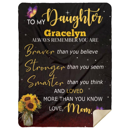 Personalized To My Daughter Blanket