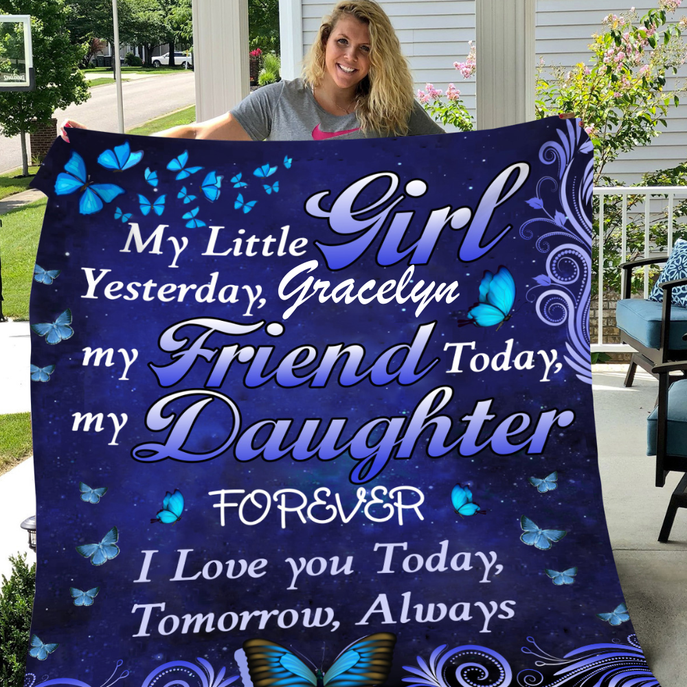 Personalized To My Daughter Blanket