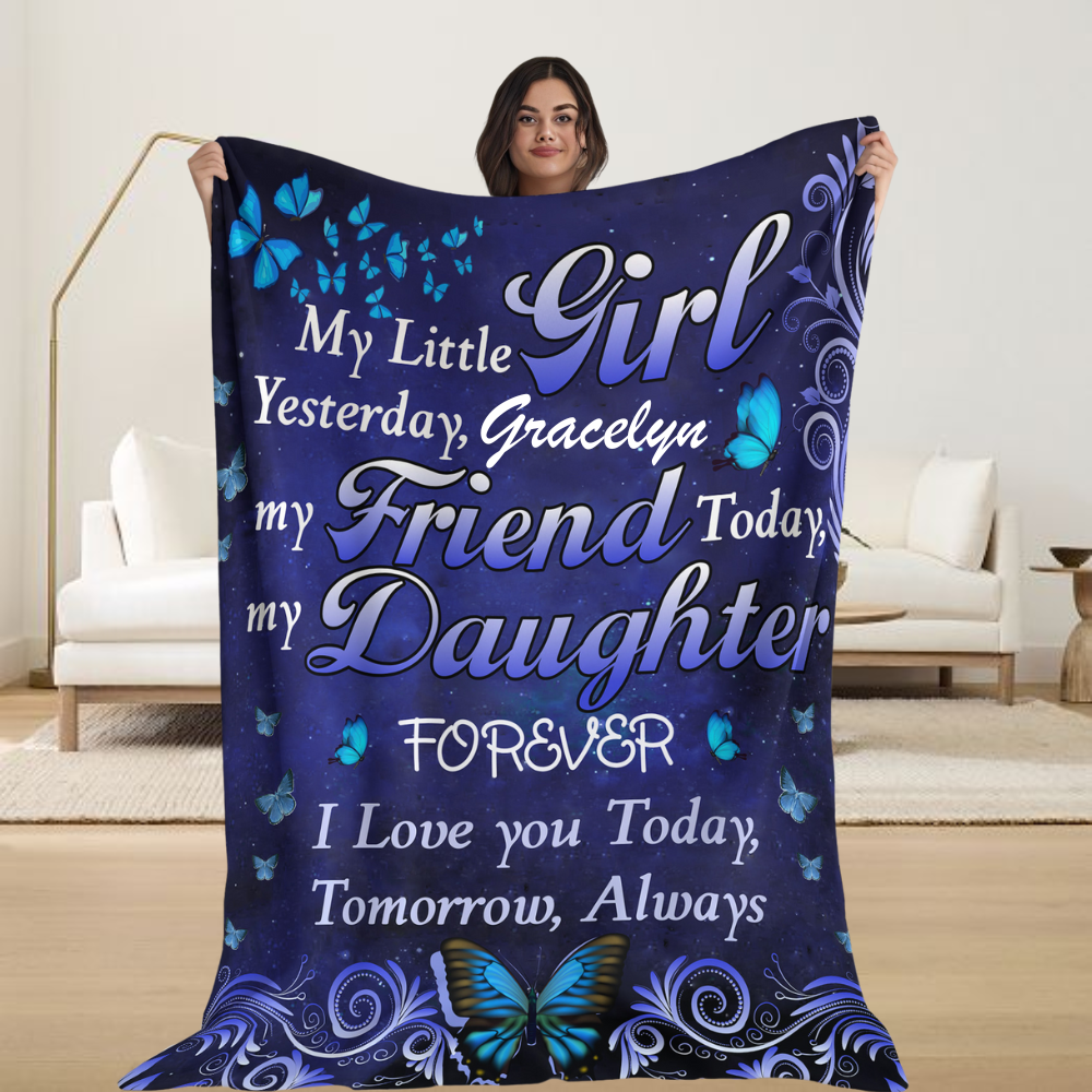 Personalized To My Daughter Blanket