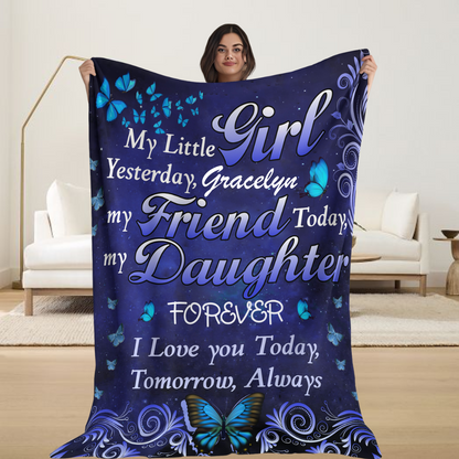 Personalized To My Daughter Blanket