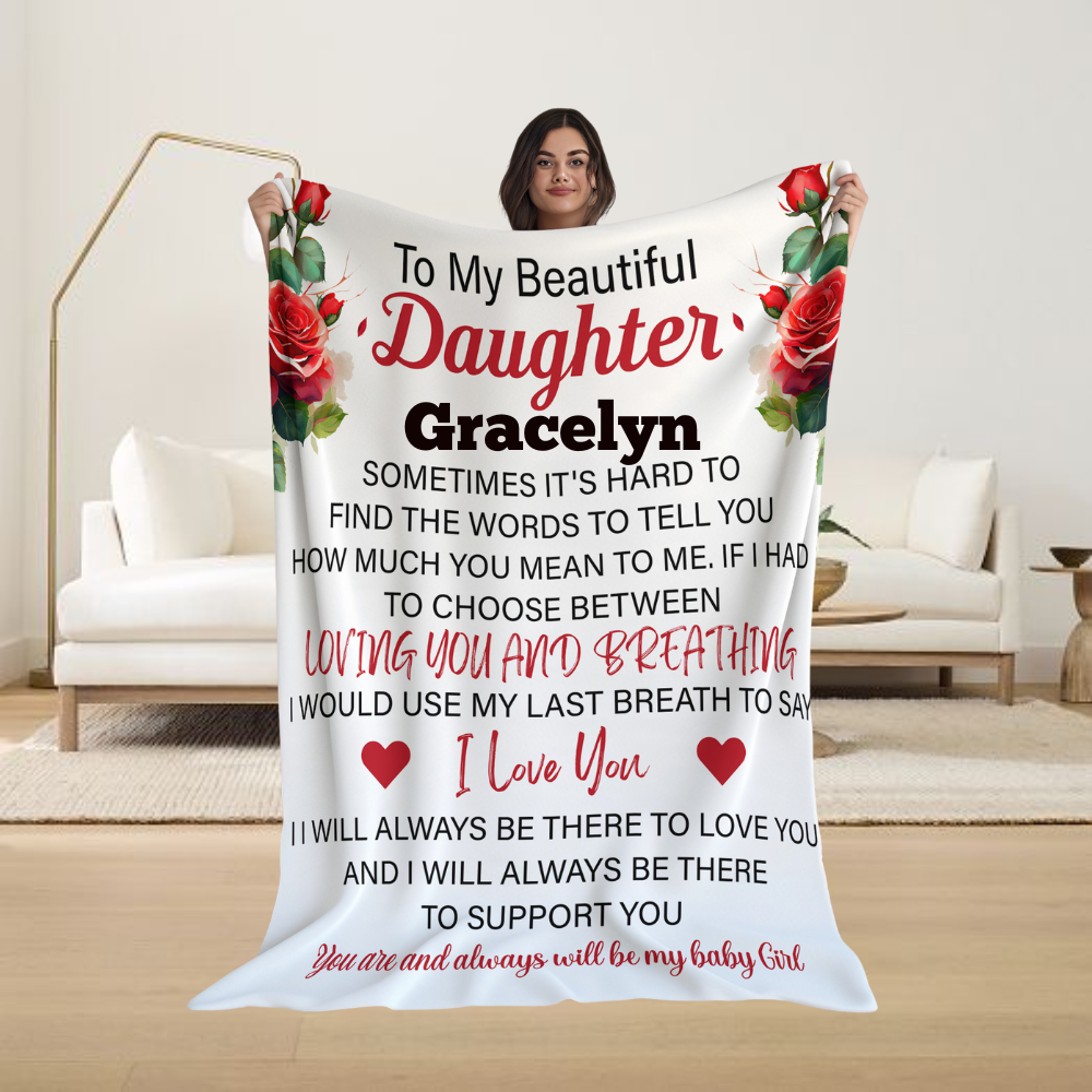 Personalized To My Daughter Blanket