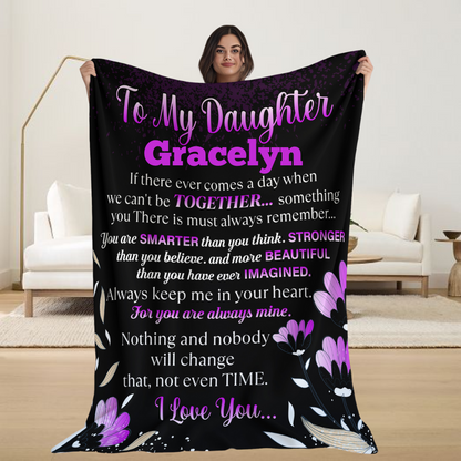 Personalized To My Daughter Blanket