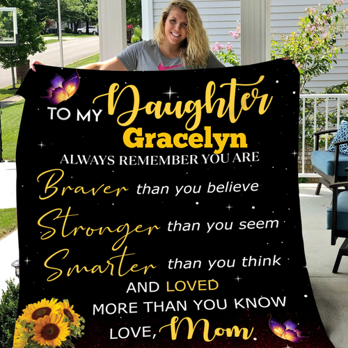 Personalized To My Daughter Blanket