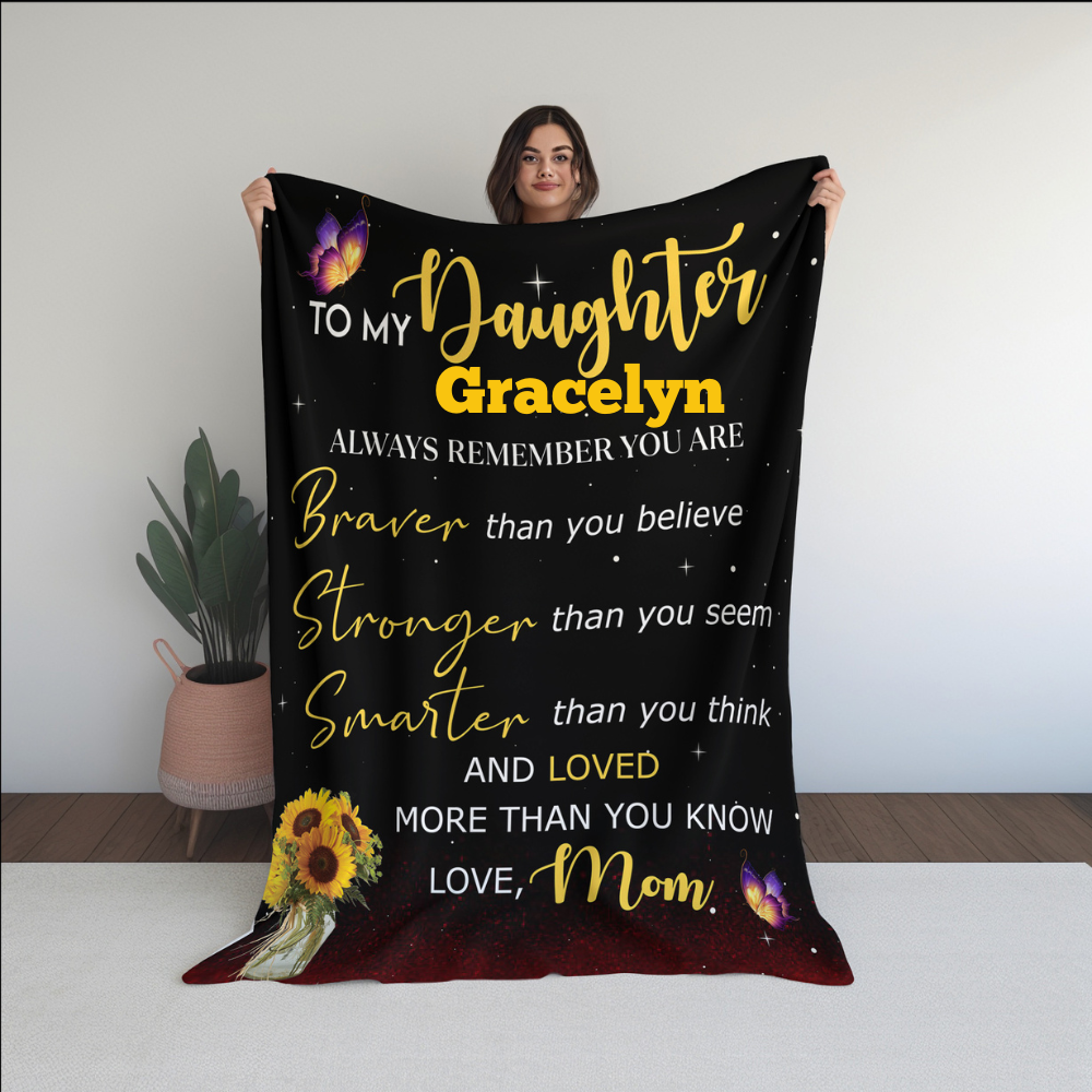 Personalized To My Daughter Blanket
