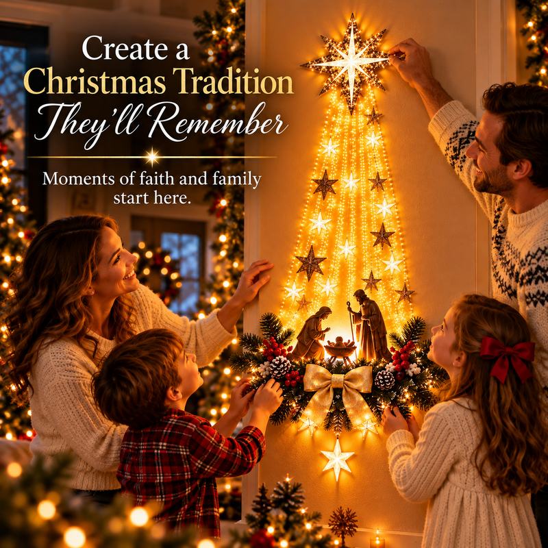 The Reason for the Season™ – Glowing Nativity Wall Décor