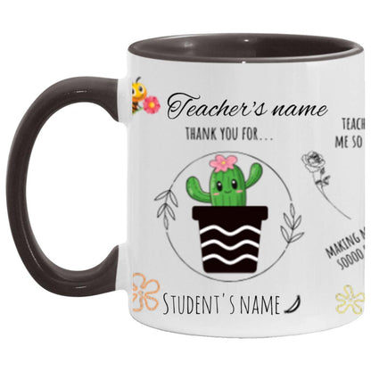 Personalised Teacher Thank You Gift, Teacher Mug With Name, Teacher Appreciation Gift, End of Term Gift, Class Gift, NURSERY TEACHER GIFT