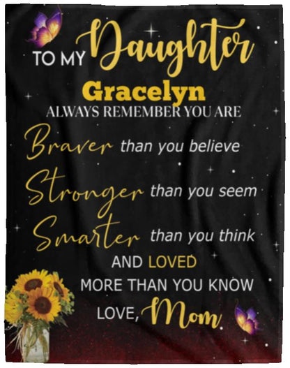 Personalized To My Daughter Blanket