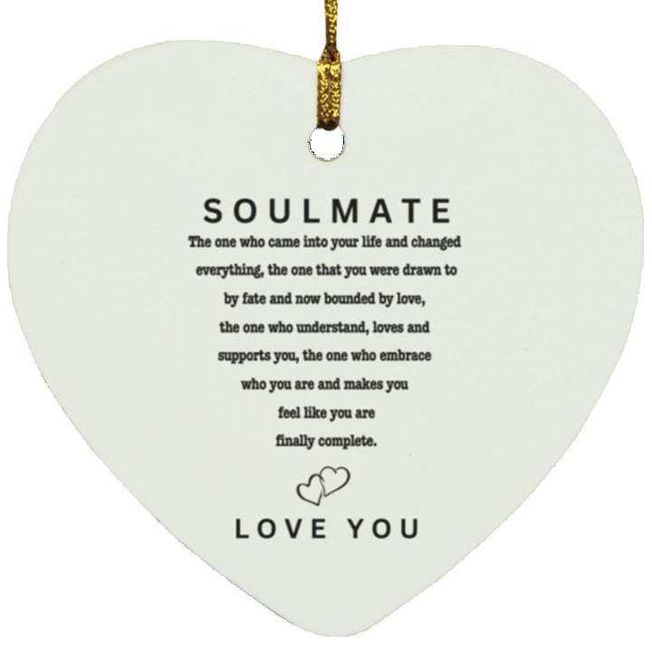 Soulmate Letterbox Gift KS35 | Personalised Gift | Anniversary Gift | Ceramic Heart Keepsake | Valentines Present | Gift For Her | Partner