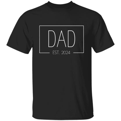 T-shirt for Men | Dad Est 2024 | Funny Shirt Men - Gift for Dad - Fathers Day Gift - New Dad TShirt - Anniversary Gift - Newborn Tee