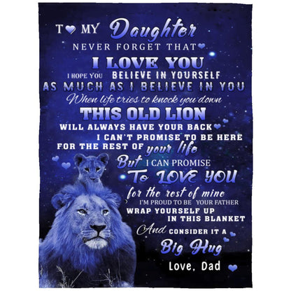 TO MY DAUGHTER LUXURY BLANKET, CHRISTMAS GIFT, BIRTHDAY GIFT, I LOVE YOU GIFT