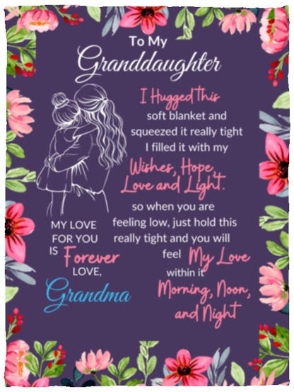 To My Daughter Granddaughter blanket, Family Throw Blanket, Blankets For Girl, Blanket For Gift, Christmas Blanket