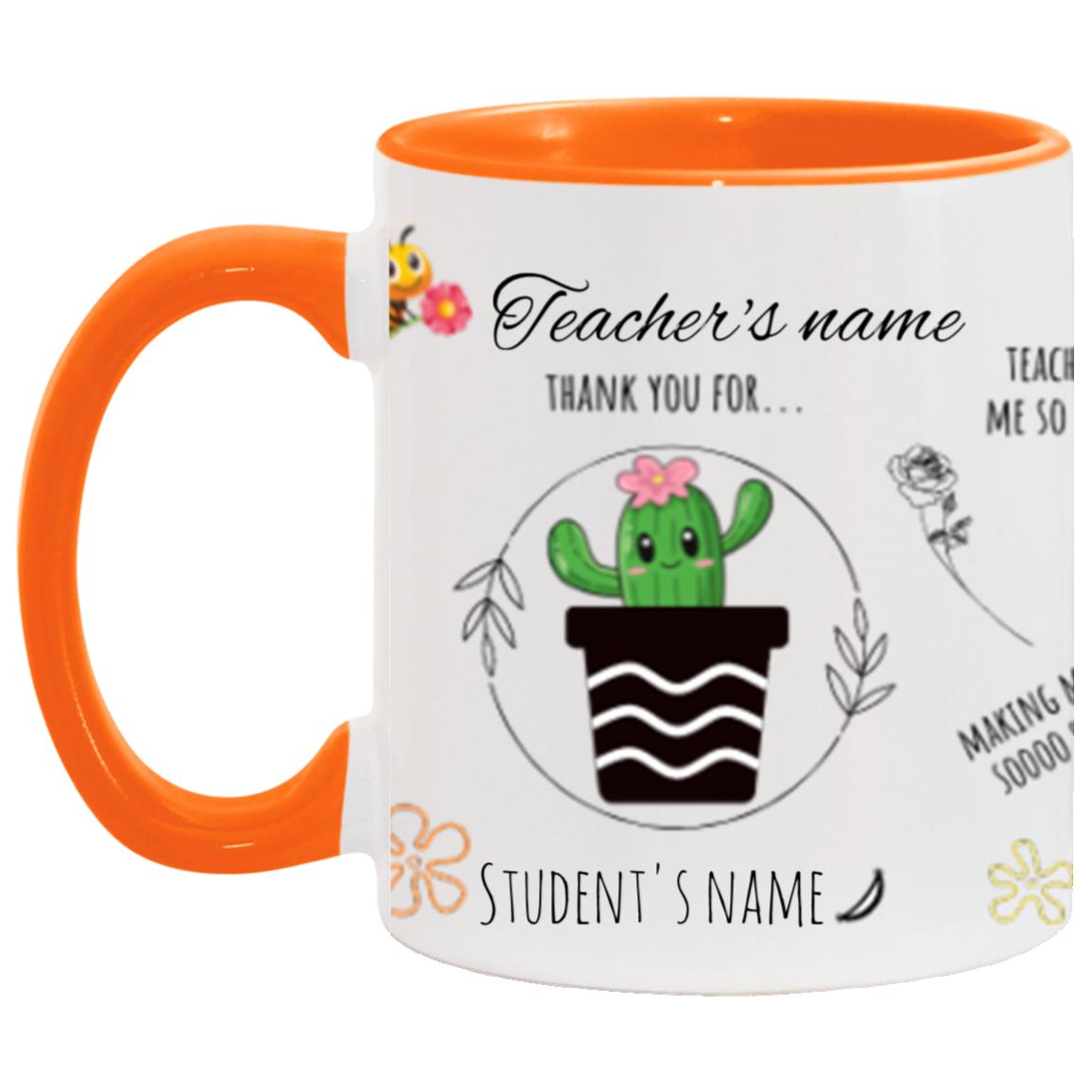 Personalised Teacher Thank You Gift, Teacher Mug With Name, Teacher Appreciation Gift, End of Term Gift, Class Gift, NURSERY TEACHER GIFT
