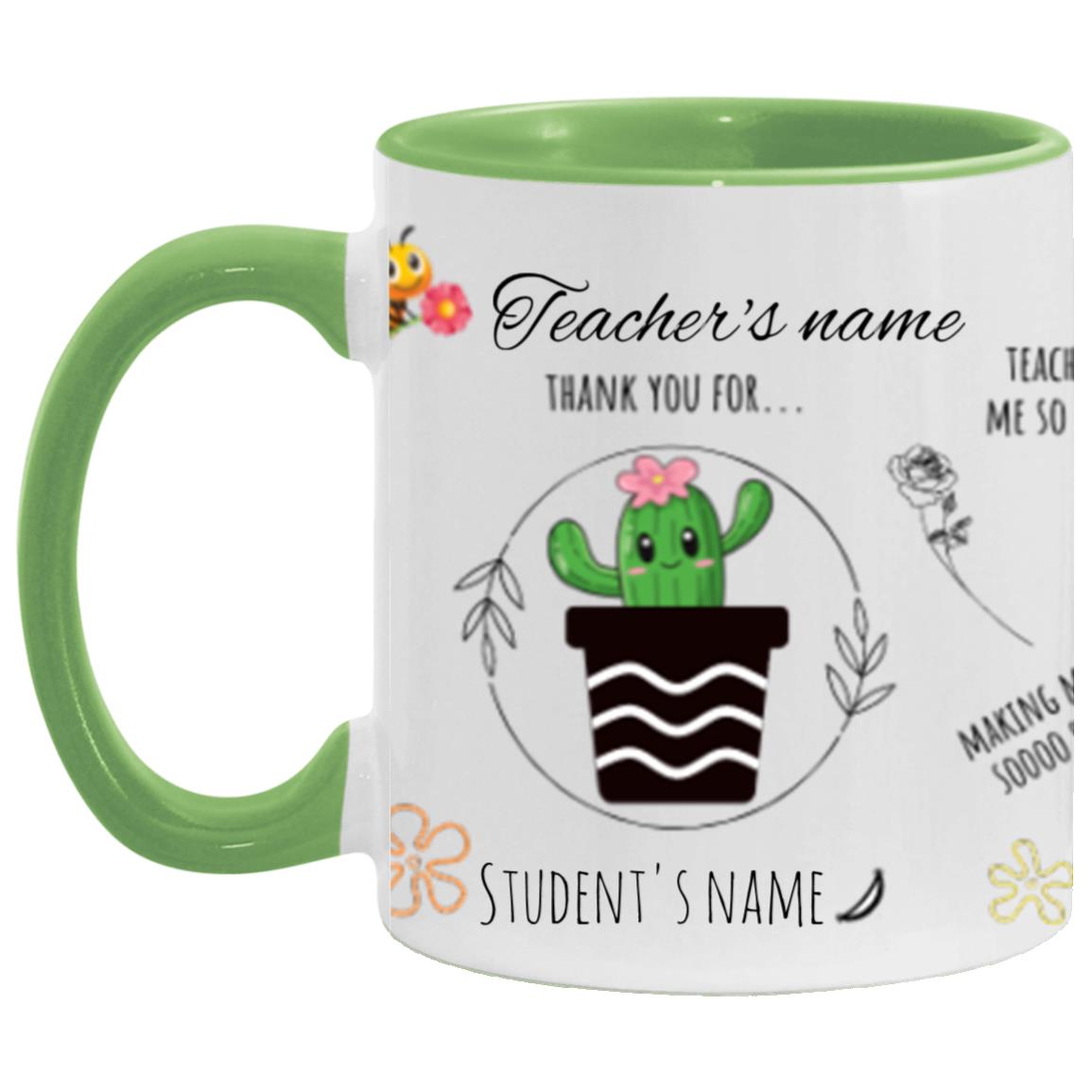 Personalised Teacher Thank You Gift, Teacher Mug With Name, Teacher Appreciation Gift, End of Term Gift, Class Gift, NURSERY TEACHER GIFT