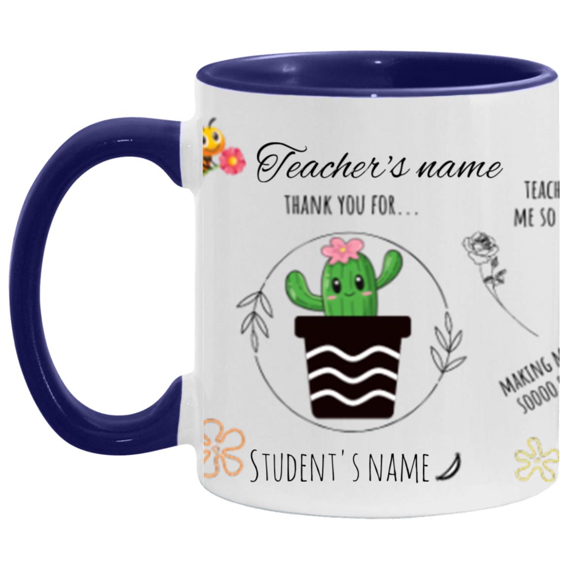 Personalised Teacher Thank You Gift, Teacher Mug With Name, Teacher Appreciation Gift, End of Term Gift, Class Gift, NURSERY TEACHER GIFT
