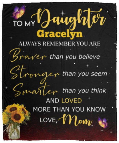 Personalized To My Daughter Blanket