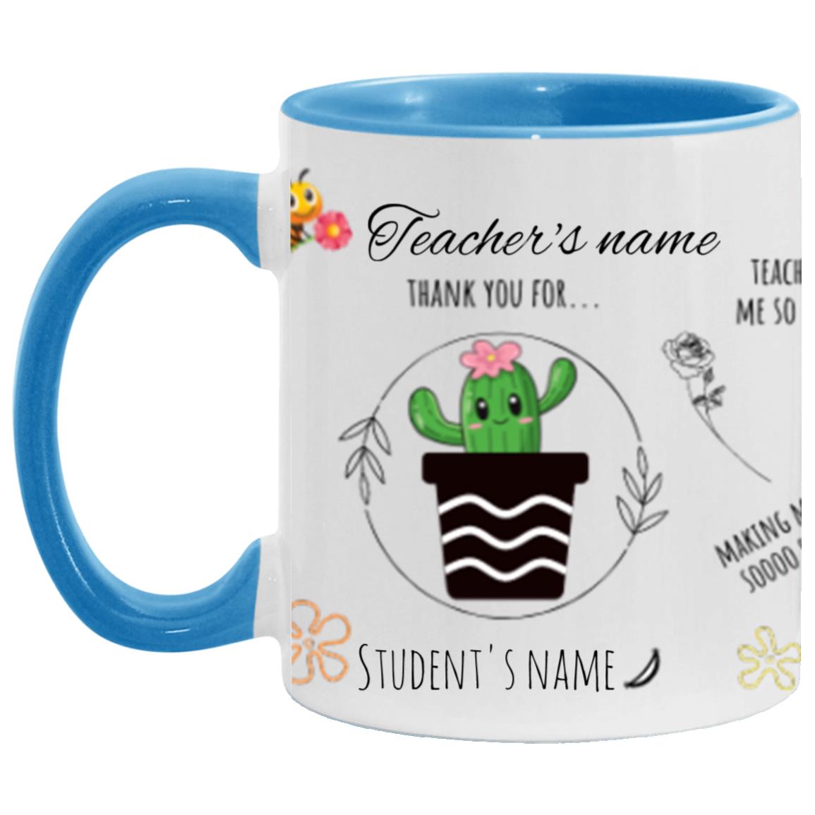 Personalised Teacher Thank You Gift, Teacher Mug With Name, Teacher Appreciation Gift, End of Term Gift, Class Gift, NURSERY TEACHER GIFT
