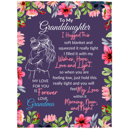 To My Daughter Granddaughter blanket, Family Throw Blanket, Blankets For Girl, Blanket For Gift, Christmas Blanket
