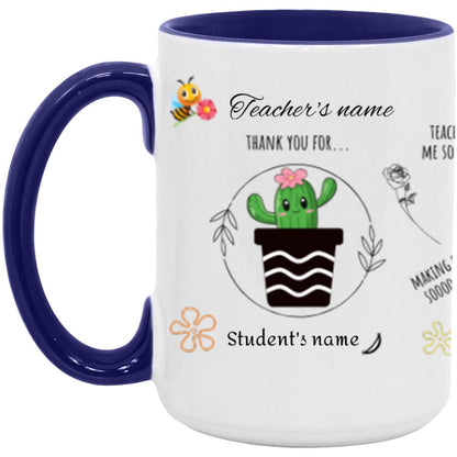 Personalised Teacher Thank You Gift, Teacher Mug With Name, Teacher Appreciation Gift, End of Term Gift, Class Gift, NURSERY TEACHER GIFT