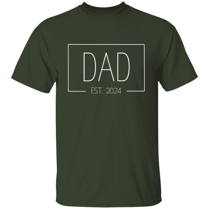 T-shirt for Men | Dad Est 2024 | Funny Shirt Men - Gift for Dad - Fathers Day Gift - New Dad TShirt - Anniversary Gift - Newborn Tee