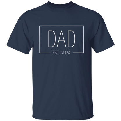 T-shirt for Men | Dad Est 2024 | Funny Shirt Men - Gift for Dad - Fathers Day Gift - New Dad TShirt - Anniversary Gift - Newborn Tee