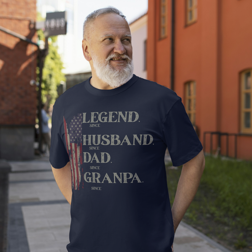 🏆 Personalized “Legend Husband Dad Papa” Shirt – Since [Your Year]