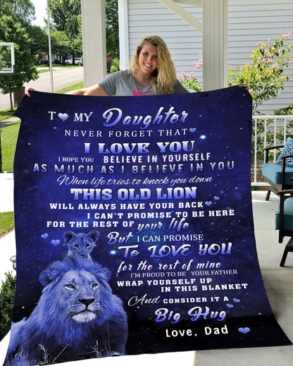 TO MY DAUGHTER LUXURY BLANKET, CHRISTMAS GIFT, BIRTHDAY GIFT, I LOVE YOU GIFT