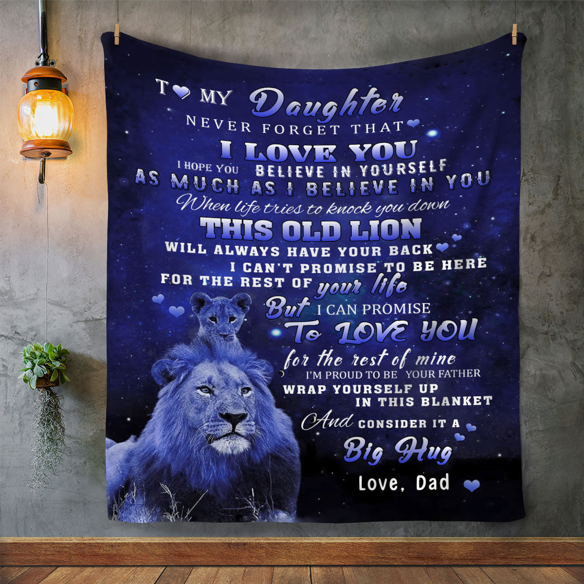 TO MY DAUGHTER LUXURY BLANKET, CHRISTMAS GIFT, BIRTHDAY GIFT, I LOVE YOU GIFT