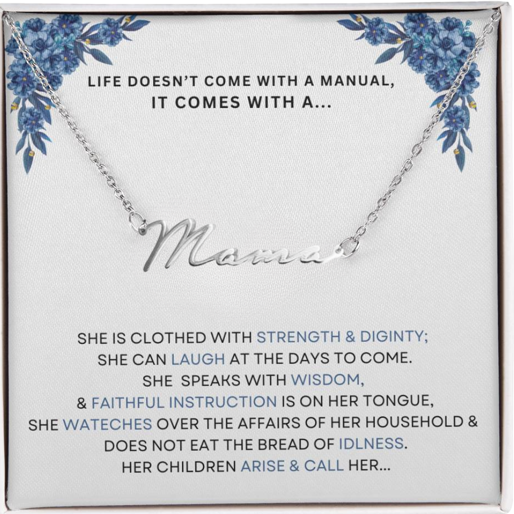 TELL YOUR MAMA YOU LOVE AND APPRICIATE HER THIS MOTHERS DAY WITH THIS BEAUTIFUL NAME NECKLACE, NEW MOM GITF, WIFE GRANDMOTHERS GIFT, BONUS MOM,