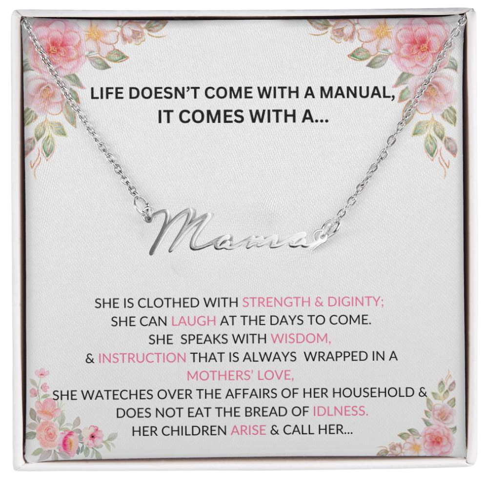 TELL YOUR MAMA HOW MUCH YOU LOVE AND APPRICIATE HER THIS MOTHERS DAY WITH THIS BEAUTIFUL NAME NECKLACE, NEW MOM GIFT, WIFE, GRANDMOTHER'S GIFT, BONUS MOM,